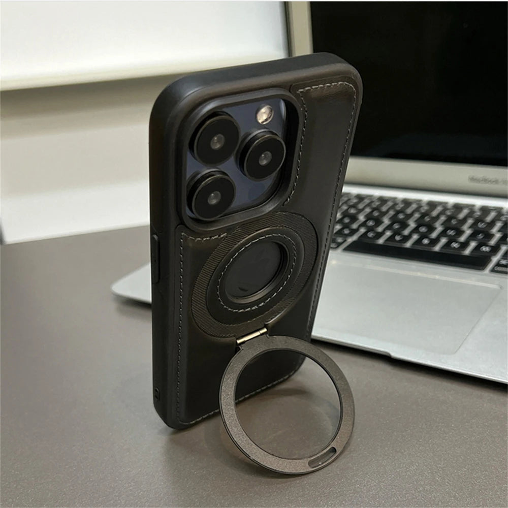 PrimeGuard Magnetic Leather Case