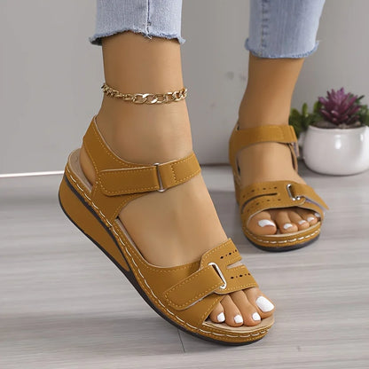 Metal Accents Casual Sandals