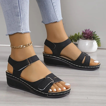 Metal Accents Casual Sandals